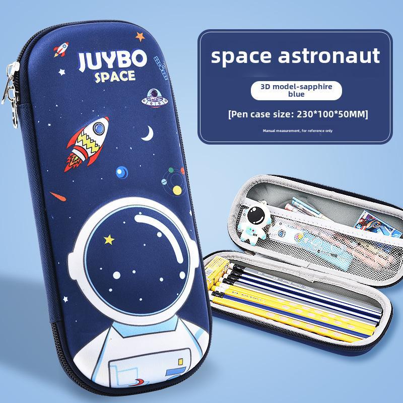 3D Double-Layer Pencil Case for Kids: Large Capacity for Boys & Girls