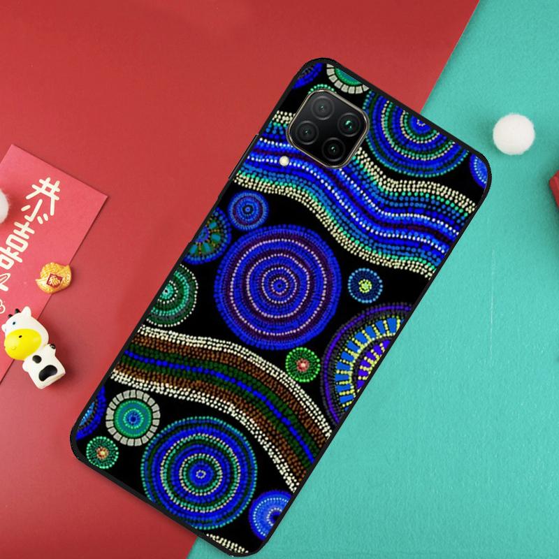 Aboriginal Art Print For Huawei Nova 11 Pro 9 10 SE 7i 8i 11i 12i Y73 Y72 Y61 Y91 Y90 Y70 Y60 P30 P40 Lite Case Huawei Nova Y61