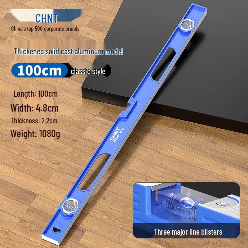Zhengtai Solid Aluminum Spirit Level with Strong Magnet and Drop-proof Design – High Precision Balance Meter