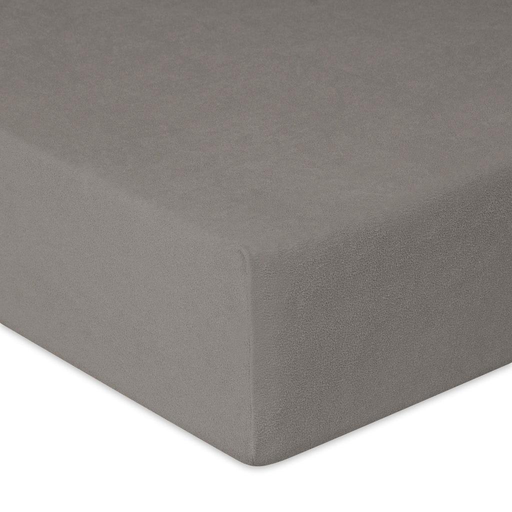 Prześcieradło frotte z gumką 150/160x190/200 classic szare