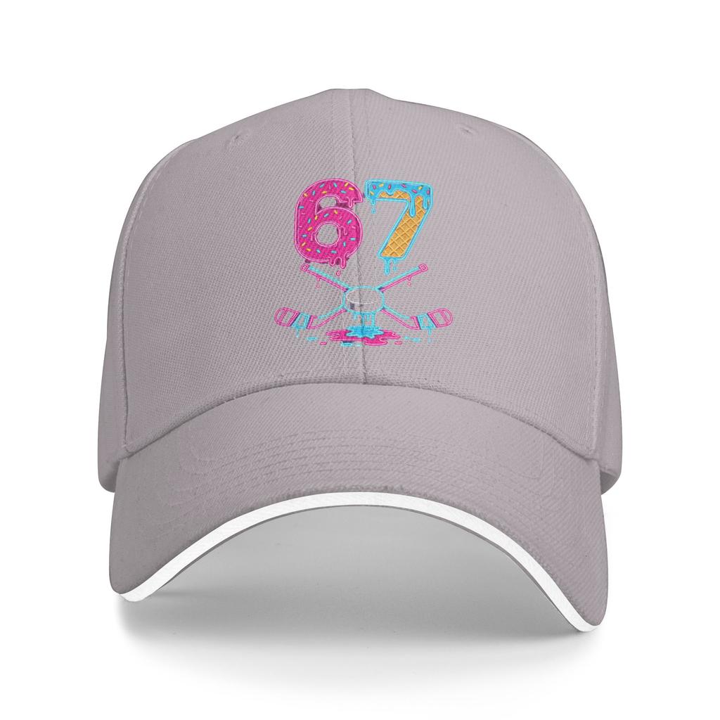 Hockey Six Seven Ice Cream Drip Sun Baseball Cap Summer Vintage Trucker Hat For Men Adult Hiking Fishing Baseball Caps