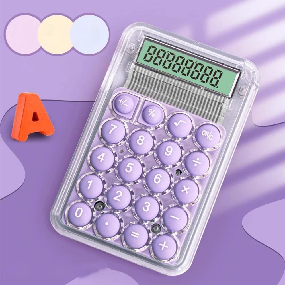 Roztomilá tichá kalkulačka mini verze učební pomůcka malá přenosná kalkulačka školní potřeby studenti/finance