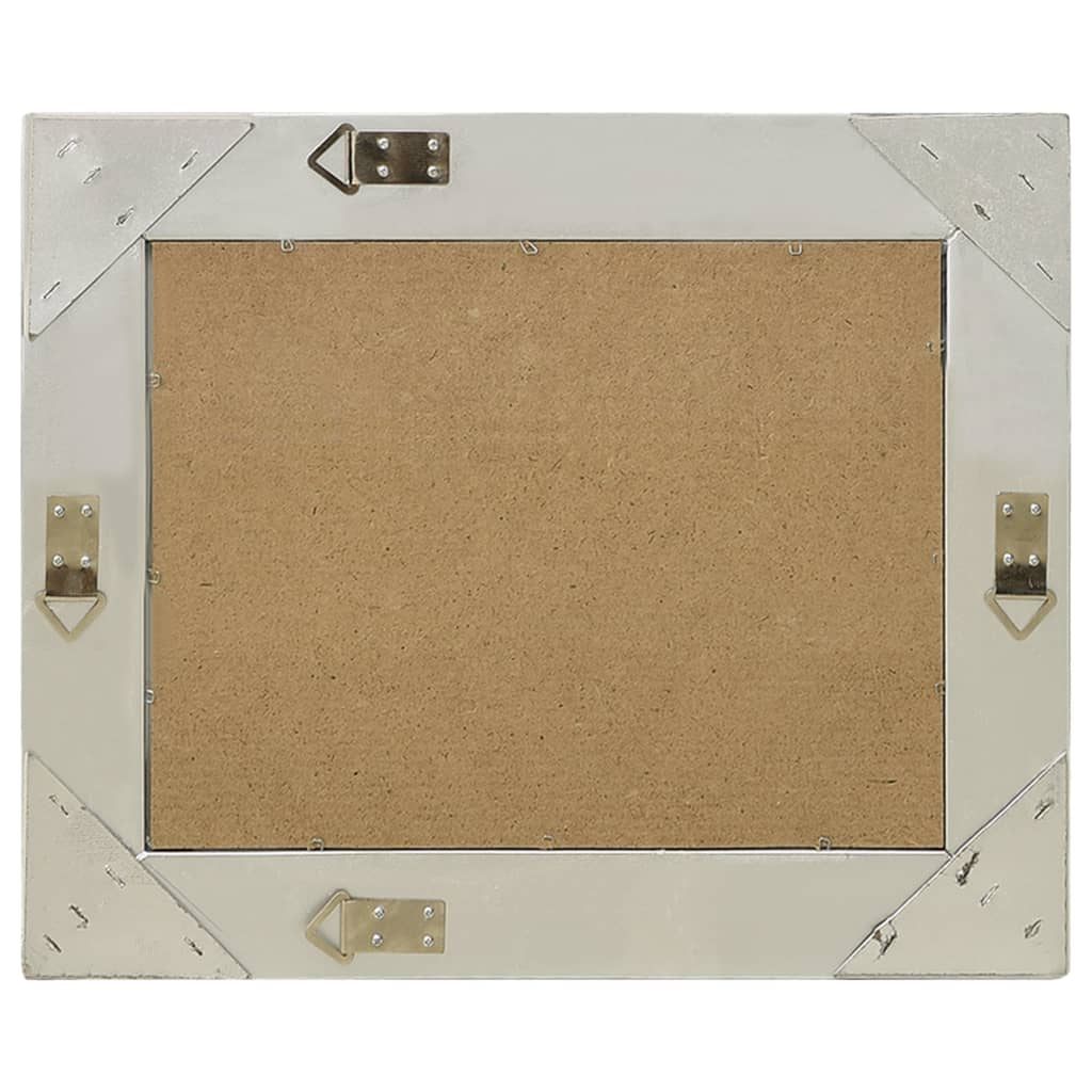 Baroque Style Wall Mirror 50x40 cm Silver