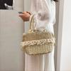 2025 New Desig Women Summer Handwoven Fashion Straw Handbags Lady Bohemia Retro Lace Rattan Tote Bag Travel Holiday Beach Bag