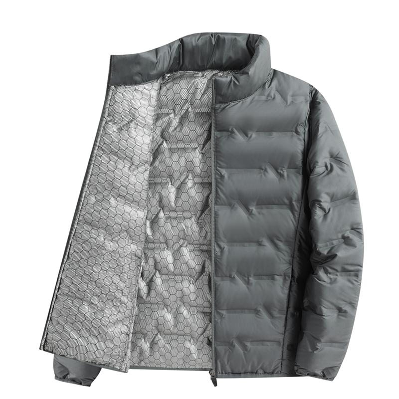 Graphene Down Jacket Men's Winter Lightweight Warm White Duck Down Down Jacket Stand Collar Casual Versatile Jacket