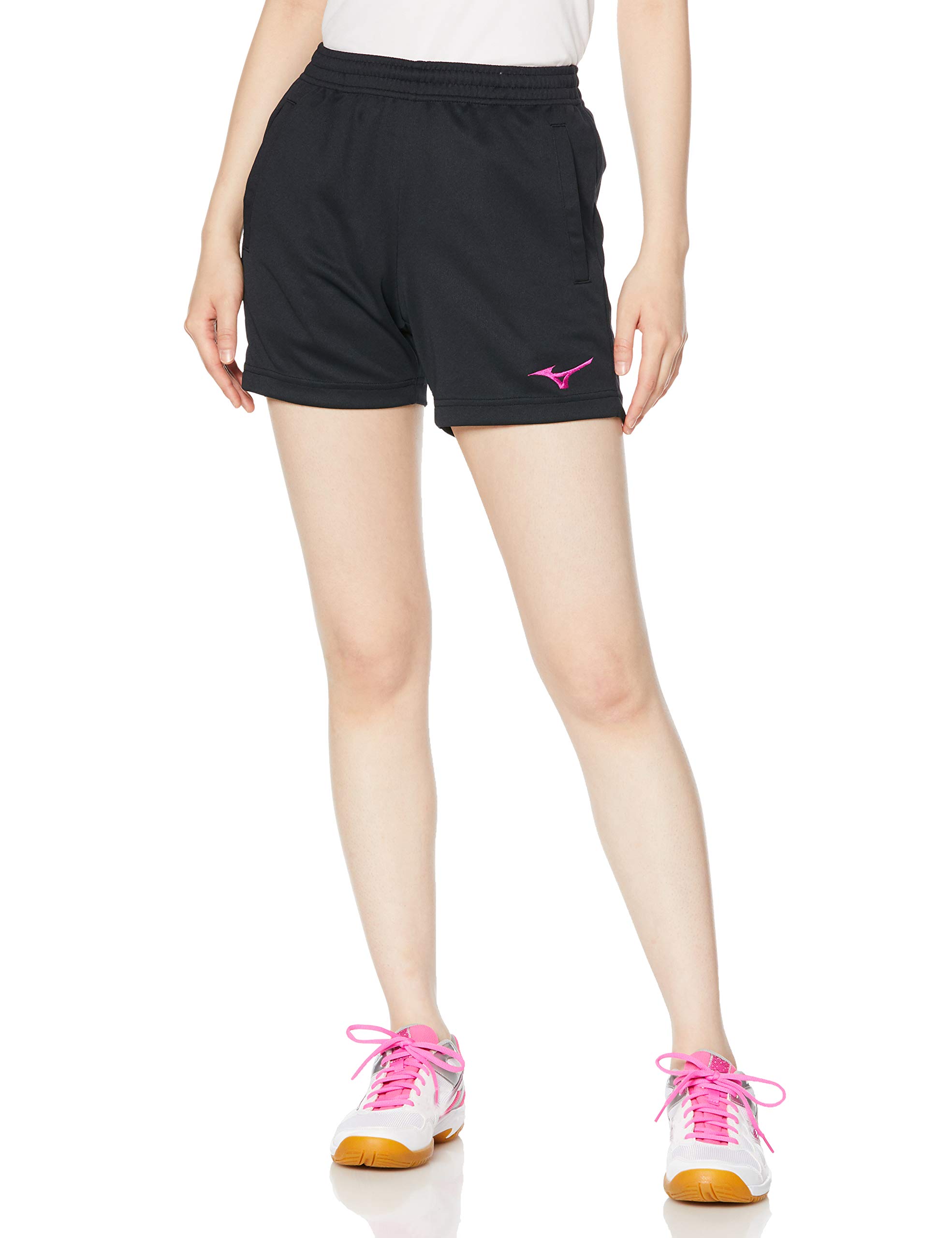 

Mizuno Volleyball Shorts Size Small to Japanese Size Women s V2MB0211, Black/Berry Pink, (Equivalent Small)