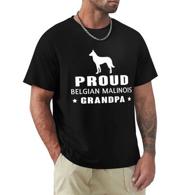 Erkek Belçika Malinois Tişört Karakter Pamuk S-XXXL Harf Güneş Işığı Günlük İlkbahar Boş Zaman Gömleği