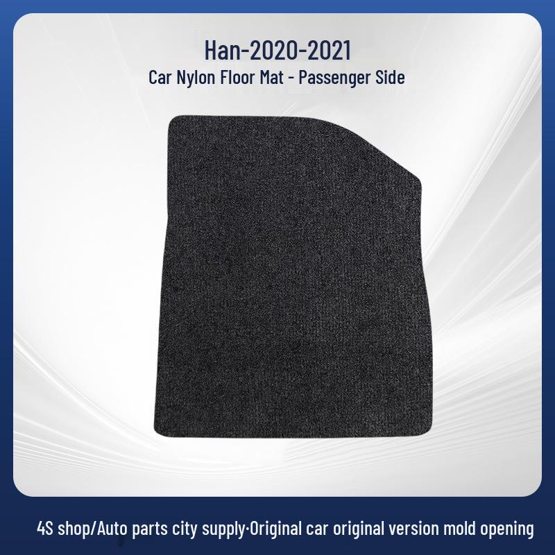 Durable Black Nylon Floor Mats for BYD Han 20-21 Models, Full Coverage