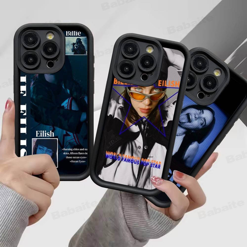 Pop E-Eilish Star B-billie Handyhülle Für IPhone 17 16 15 14 13 12 11 Pro Max 16E Plus INS Weiche Hülle