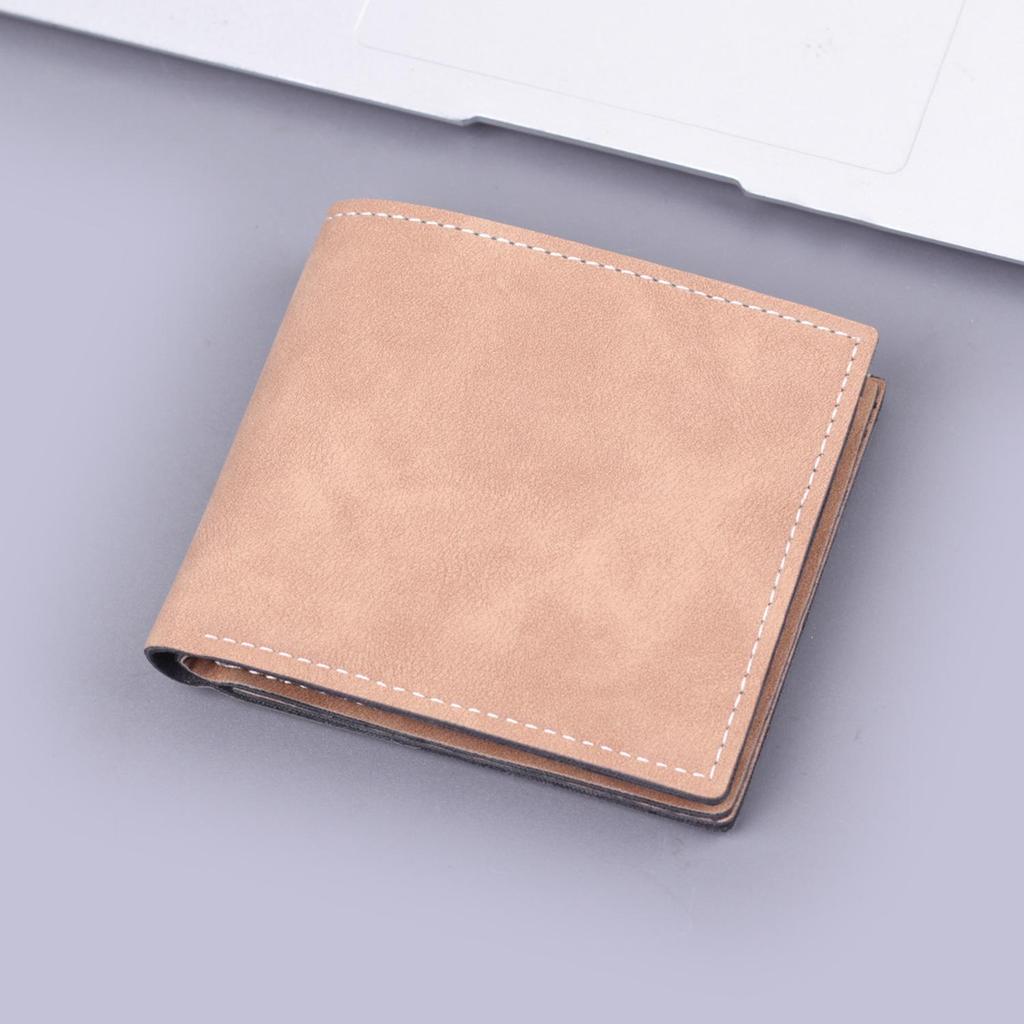 Men's Bi-Fold Leather Wallet: Soft, Compact Billfold for Students