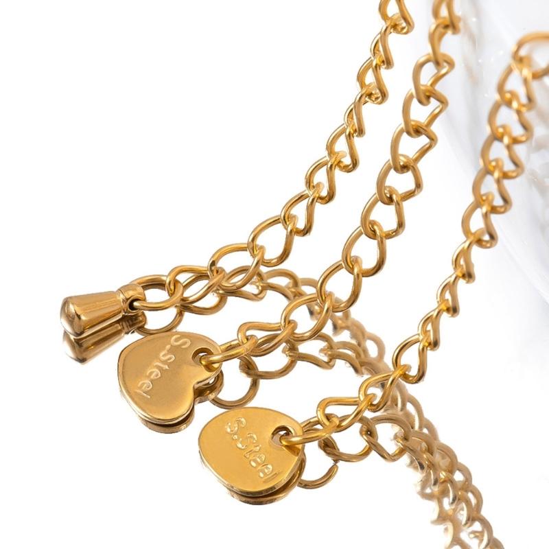 Pack of 10pcs Stainless Steel Adjustable Lobster Clasp Extension Chain for Jewelry Making and Bracelet Extender