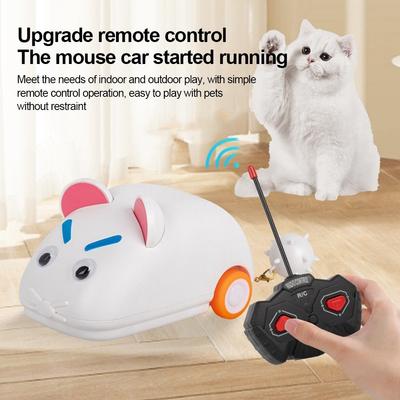 Wireless Remote Pet Simulation Toy Pet Play Simulated Mouse Racer Toy Cat Entertainment Mouse Remote Control Racer