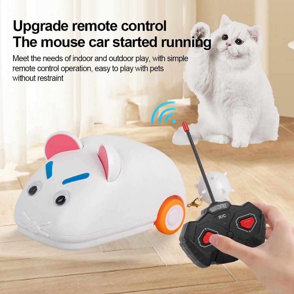Wireless Remote Pet Simulation Toy Pet Play Simulated Mouse Racer Toy Cat Entertainment Mouse Remote Control Racer