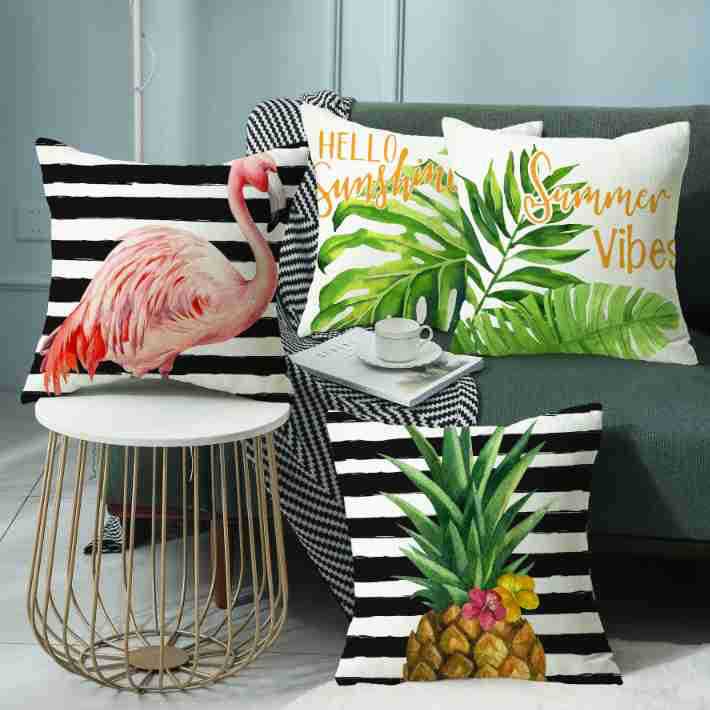 New Tropical Plant Pineapple Cushion Linen Pillow Nordic Fresh Living Room Sofa Pillow