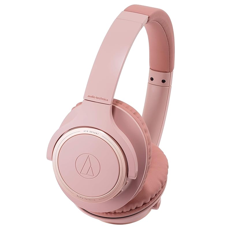 

audio technica ATH-SR30BT PK headphone bluetooth wireless headphones With microphone Up to 70 hours playback pink
