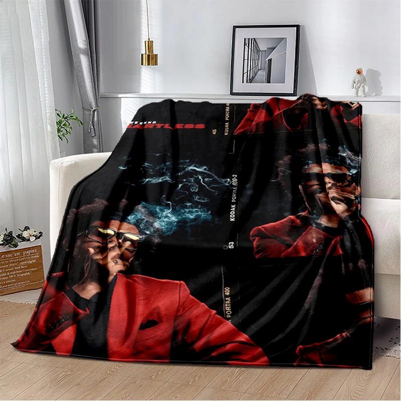 3D THE WEEKND,XO Alternative R&B Abel Tesfaye Flannel Blanket,Soft Throw Blanket for Home Bedroom Bed Sofa Travel Cover Kid Gift