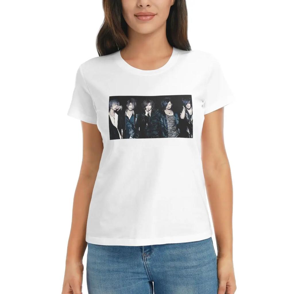 Women TShirt Japan Rock The Gazette Band Summer Short Sleeve Tees Round Neck Cotton T Shirts Clothes Tops Streetwear