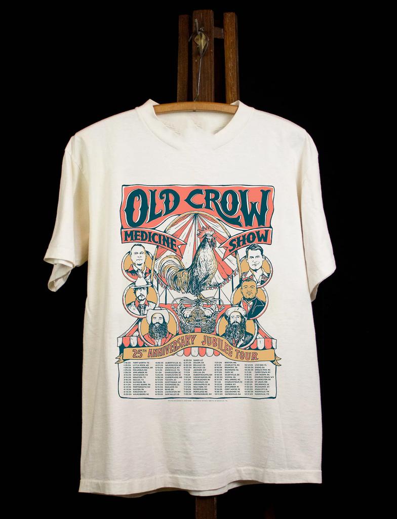 The OLD CROW MEDICINE SHOW 25TH ANNIVERSARY JUBILEE T SHIRT FULL SIZE S-5XL SS89