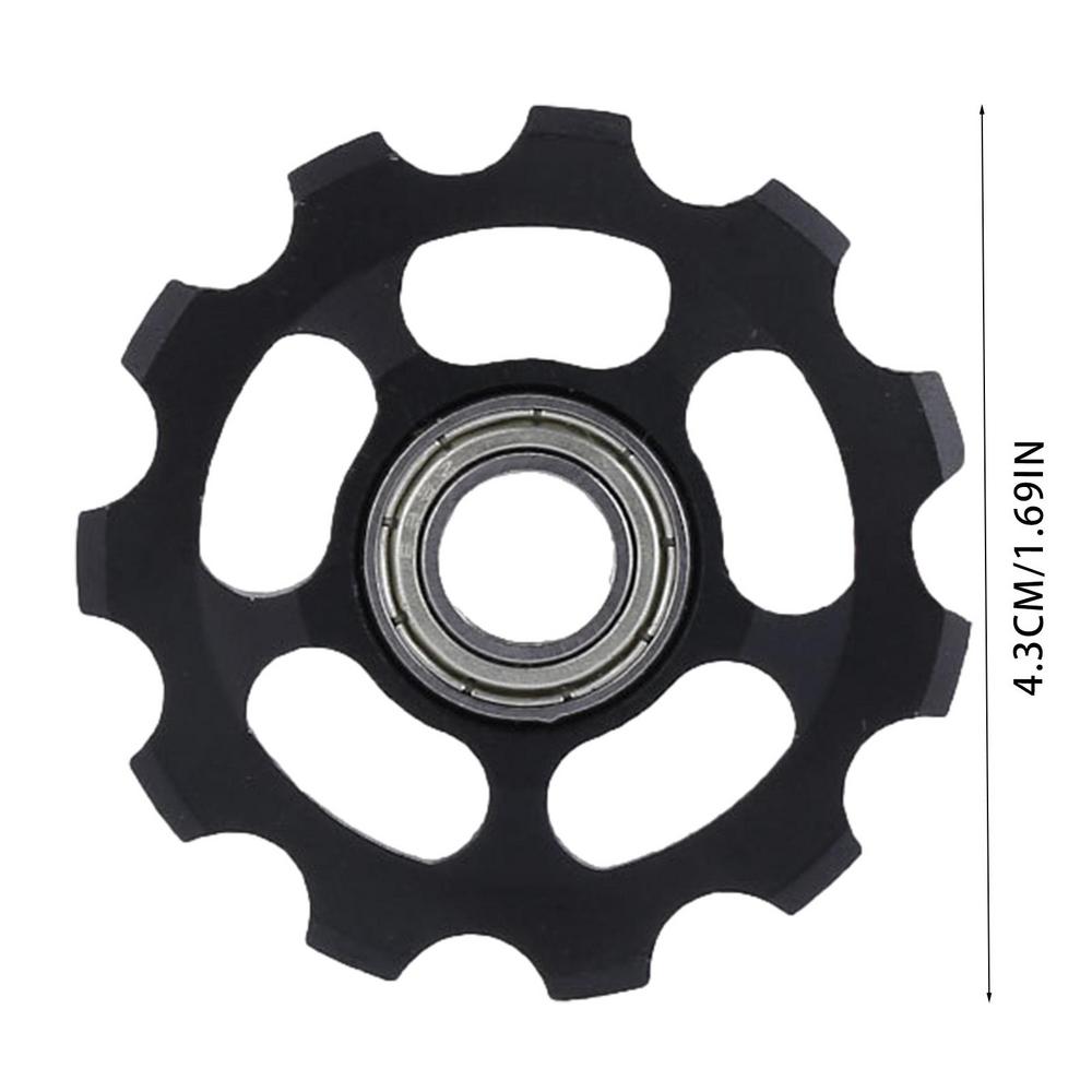 11T Bicycle Rear Derailleur Wheel Ceramic Bearing Pulley Road Bike Guide Roller Idler for Road Mountain Bike Pulley Wheel