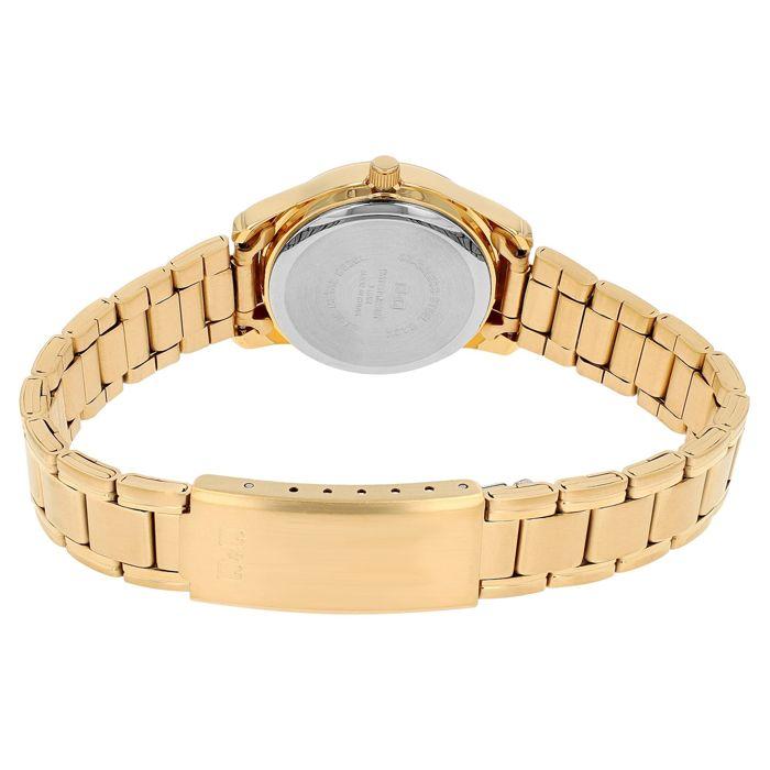 Women's Watch - Q&Q - C28A-002PY - Gold - Stainless Steel - 28 Mm Case