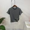 C S In The Room Feed Rib Slim Half neCk Cap Sleeve Knit 5Color