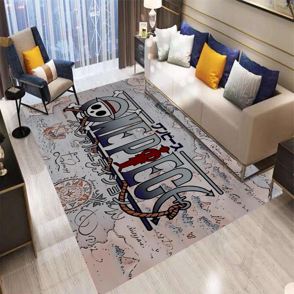  Anime One Pieces Characters Luff Area Rugs Room Foot Mat Floor Anti-slip Large Carpet Home Bedroom Decoration