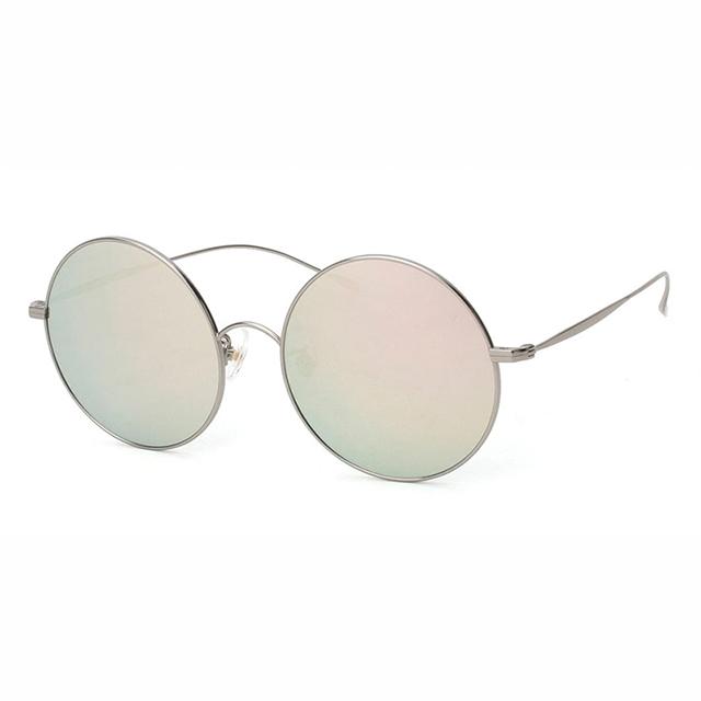 Eonadeoluteu Titanium Sunglasses Zelda Mirror Round