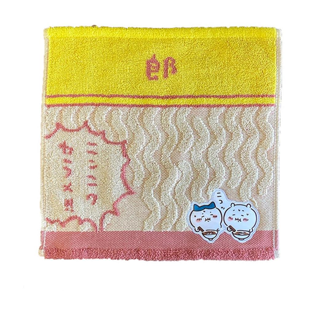 Marushin Mini Chiikawa Memories Ramen Character Antibacterial and Odor Perfect Gift for 0775024200 Towel, Handkerchief, Design, 100% Cotton,