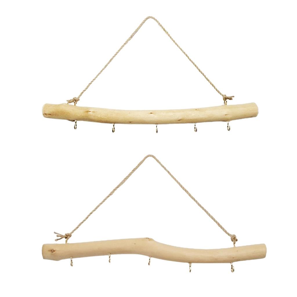 39cm Driftwood Branch Hooks, Branch Hangers, Decorative Floating Wall Shelves,