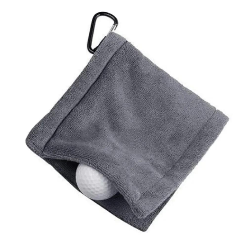

1 golf ball cleaning towel Microfiber scrub cleaning club wipe Ball towel Outdoor sports towe темно серый
