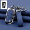 Zinc Alloy Leather Car Key Case For Toyota Auris Corolla Avensis Verso Yaris Aygo Scion Tc Im Camry Rav4 Forturner Hilux Key Fob