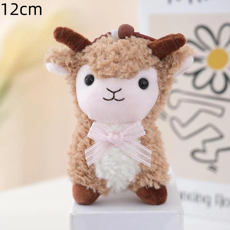 Cute Flower Lamb Plush Toys Ultra Soft Fluffy Fabric For Kids Birthday Gifts Home Decor Bag Pendants