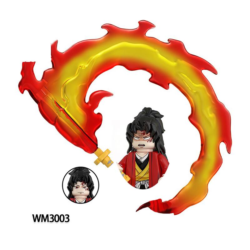 Anime Demon Slayer Blocks Blind Box Wm2998-3008 Bricks For Toys Gifts Action Figures Building Blocks For Children