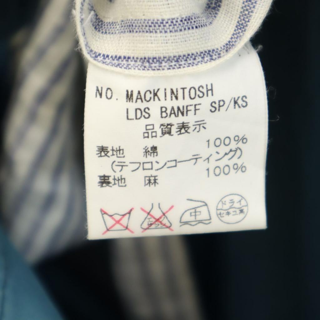 Mackintosh Made In the UK Stainless Collar Coat 34 Blue Women Used