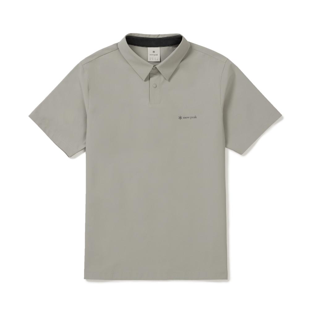 [Snowpeak] 37.5 Polo Short-Sleeve T-shirt Fog Gray (S26MMTPS36)