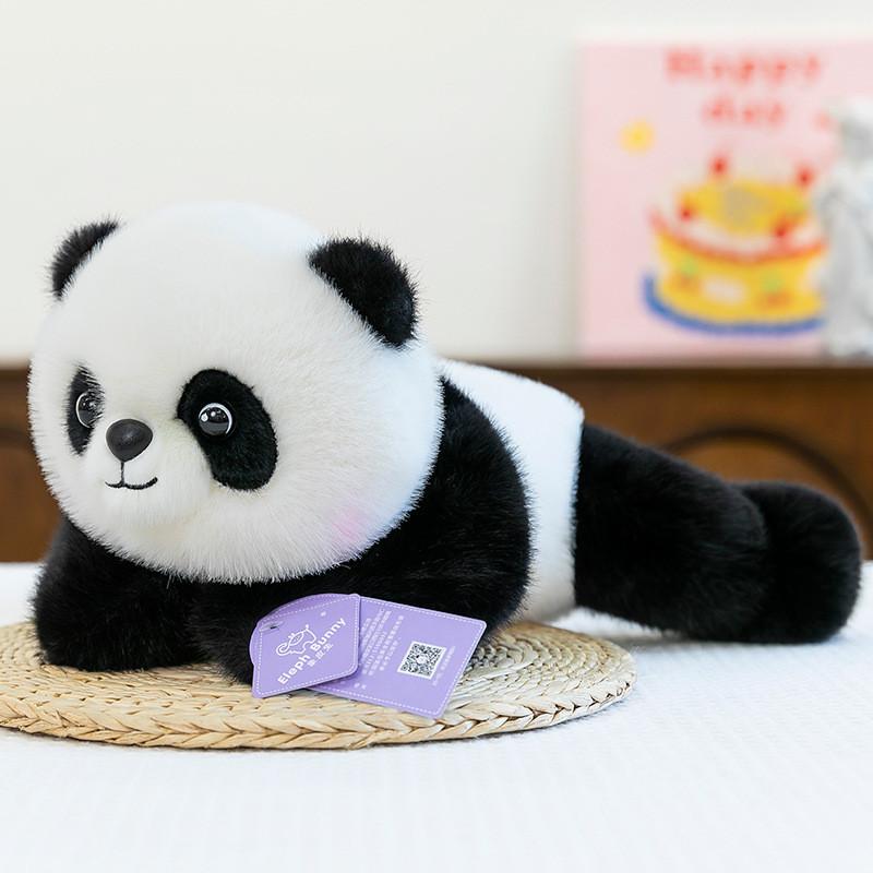 Greyhound White Panda Dog Animal Pillow Toy Doll Plush Pose Decoration Sitting