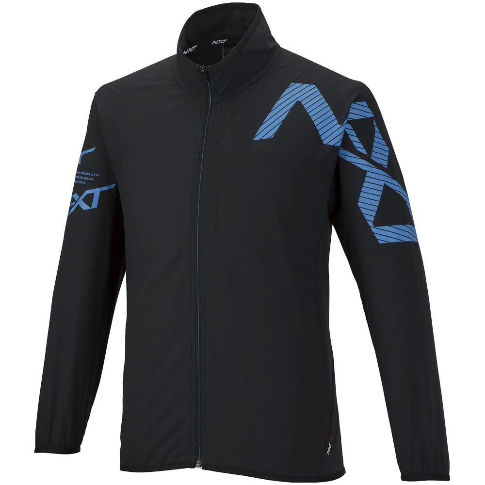 Mizuno Move Cross Training Slim Size M N-XT Jacket, Moisture-Wicking, Quick-Drying, Stretch, Fit, Men's, Black, (Product Code 32JC2220)