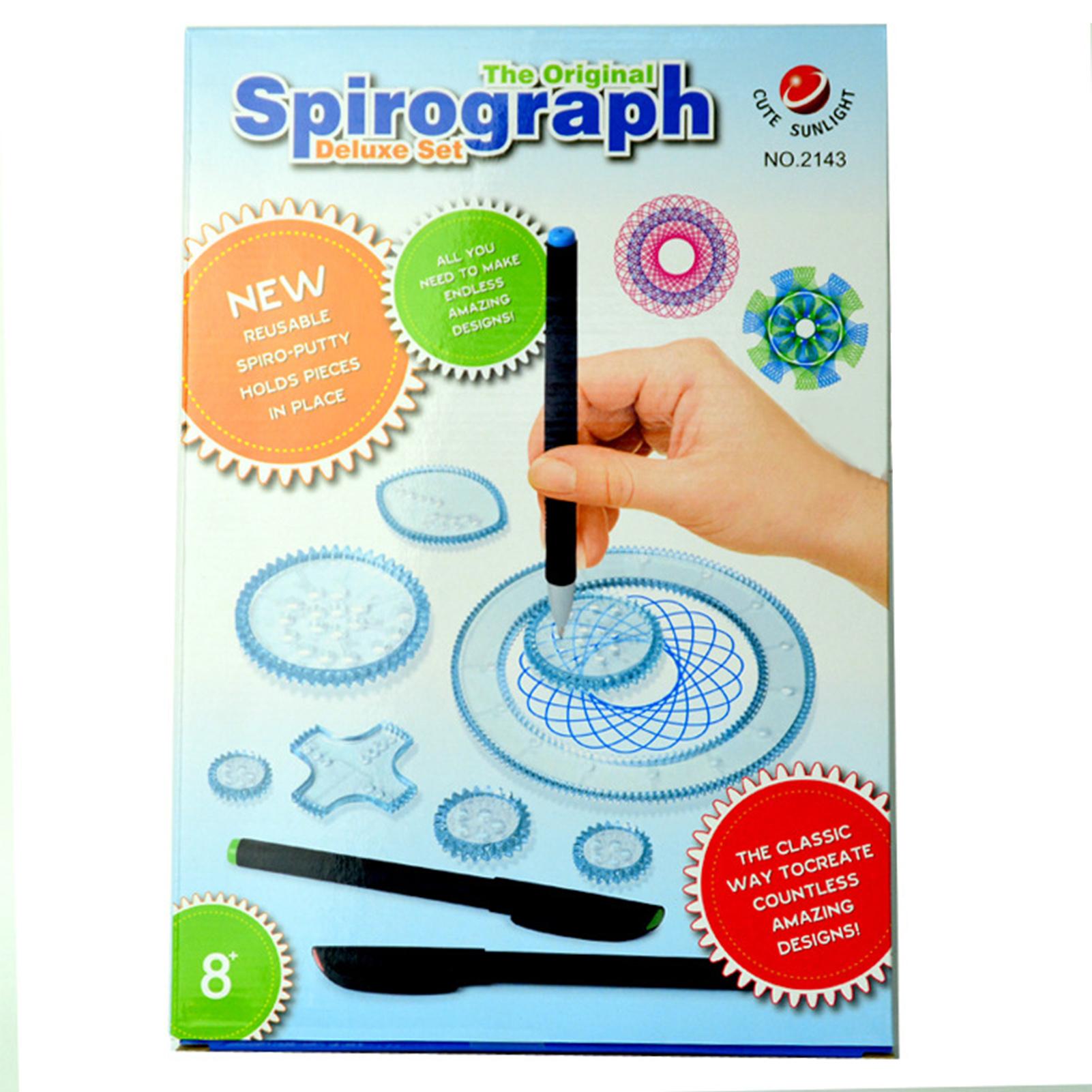 

Набор спиральных трафаретов для рисования для детей от 8 лет и старше, сделай сам, множество узоров, многофункциональный спиральный