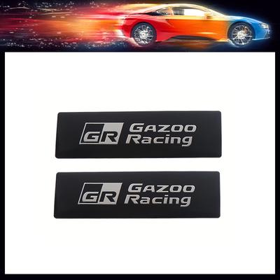 Autoaufkleber GR Logo Beschriftung Emblem Aufkleber Dekoration Kompatibel mit Corolla Camry Rav4 Yaris Hilux Prius Auris Avensis C-HR