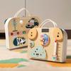 Early Learning Led Busy Board With Wooden Material And Interactive Switch For Preschool Kids