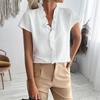 Camicetta da Donna Kai Kuo Casual con Volant a Manica Corta - Collezione Primavera/Estate 2025