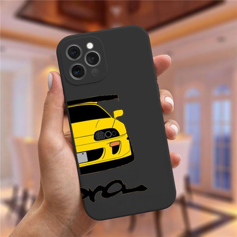 JDM Tokyo Drift Sports Car Paired Couple Phone Case For iPhone 17 16 15 14 13 12 11 Pro Max Mini 7 8 Plus SE Air Cover Fundas