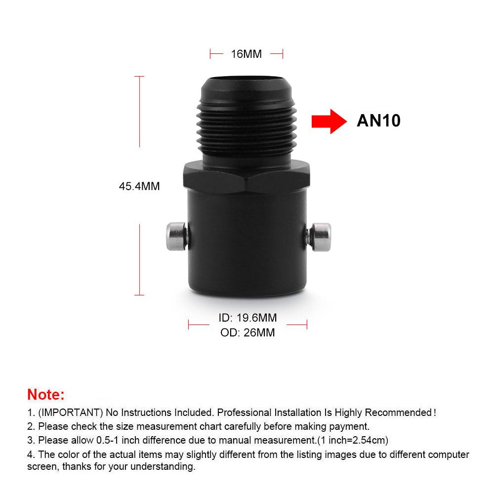 Breather Fitting Adapter 19mm AN10 Valve Cover Vent Outlet K-Swap For Honda Civic Acura Rsx Tsx K20 K24 Aluminium Oil Catch Can