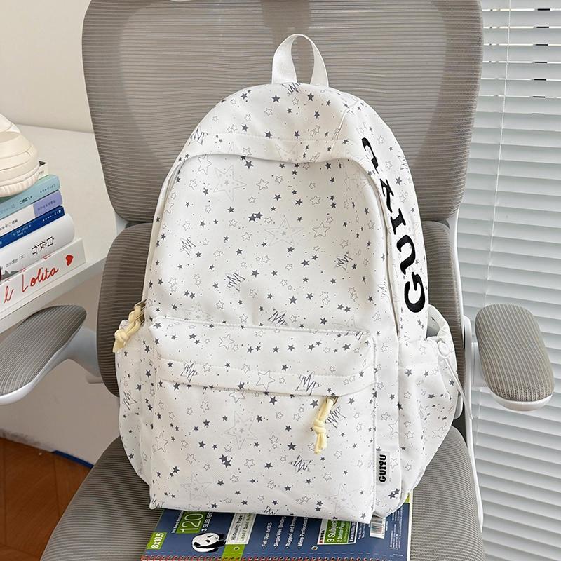 Student Schoolbag Female Star Printed Backpack