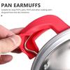 Anti-Scald Non Stick For Frying Cast Iron Skillet Pan Pot Handle Protectors Silicone Lid Pot Handle Cover Insulation Clips
