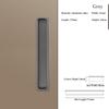 Modern Minimalist Embedded Grooved Sliding Door Handle Concealed Extended Cabinet Handle Wardrobe Closet Furniture Drawer Pulls