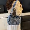 Casual Denim Crossbody Bag Women's Lightweight Commuter Shoulder Bag Fashionable New Style Versatile Korean Design