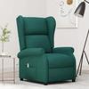 VidaXL Electric Recliner Dark Green Fabric 3098325