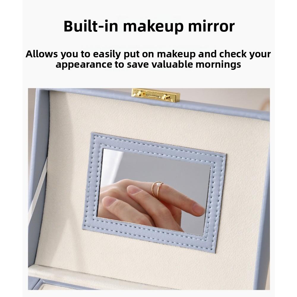 Schmuckaufbewahrung Dreischichtige Schubladen-Schmuckschatulle Multifunktionale Halsketten-Aufbewahrungsbox Neue Artikel