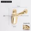 Aluminum Alloy Door Hook: Single/Double Wall, Bathroom & Kitchen Clothes Hanger